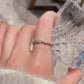 Anillo elegante zirconia