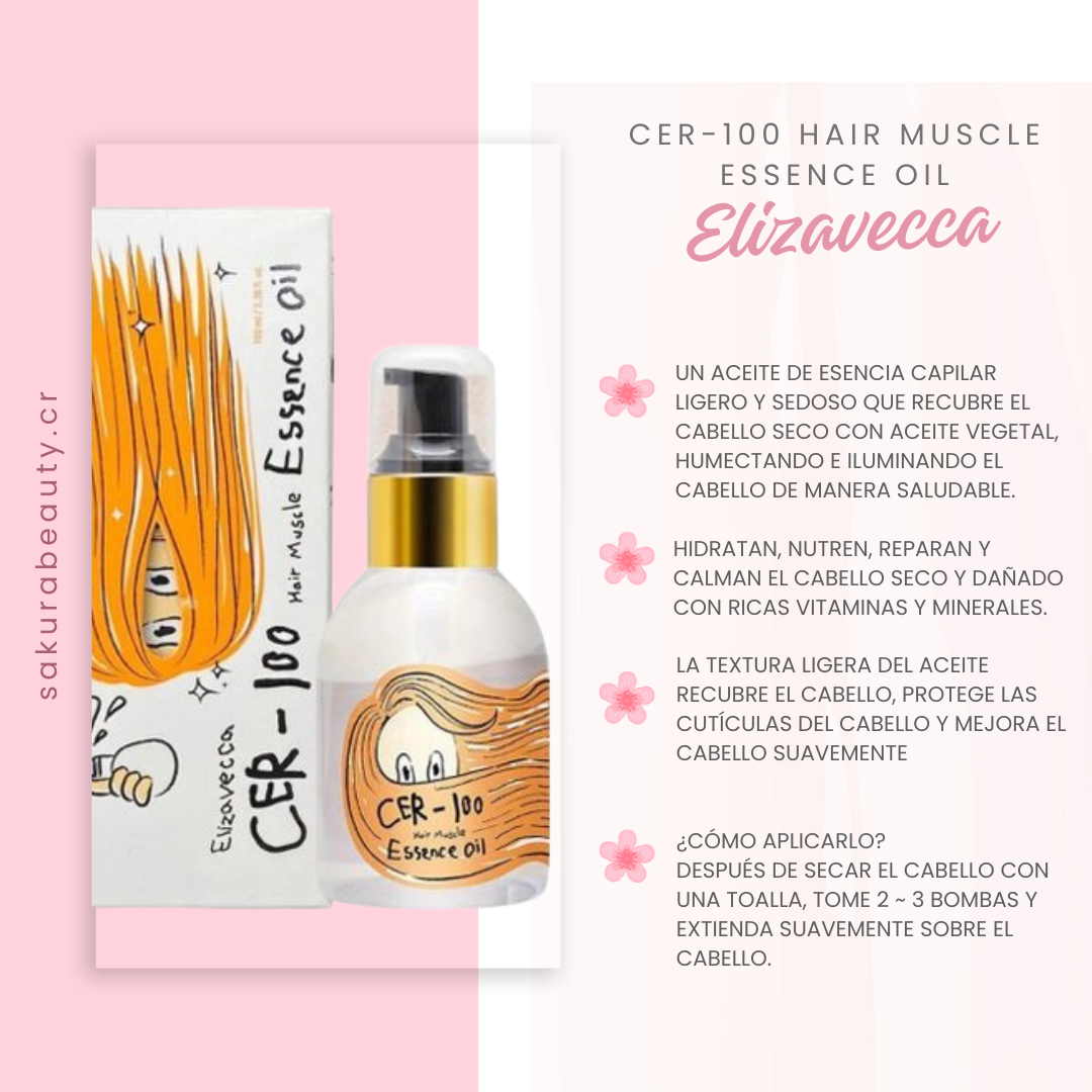 Aceite capilar CER-100 Hair Muscle Essence Oil - Elizavecca