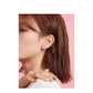 Aretes de lazo oro rosa