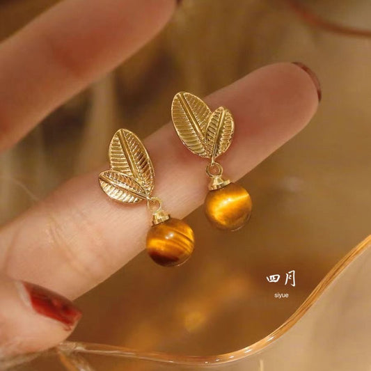 Aretes mariposa con piedra preciosa
