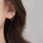 Aretes mariposas doble