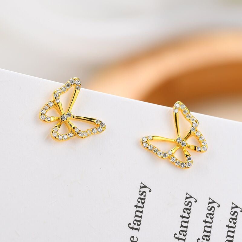 Aretes de mariposa