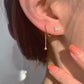 Aretes corazon con caída