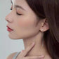 Aretes corazon con caída