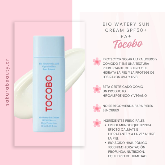 Bloqueador solar Bio Watery Sun Cream SPF50+ PA+- Tocobo