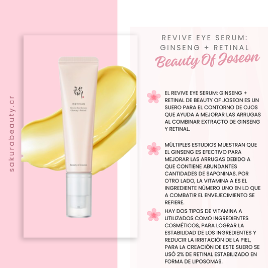 Serum para contorno de ojos Revive Eye Serum: Ginseng + Retinal - Beauty Of Joseon