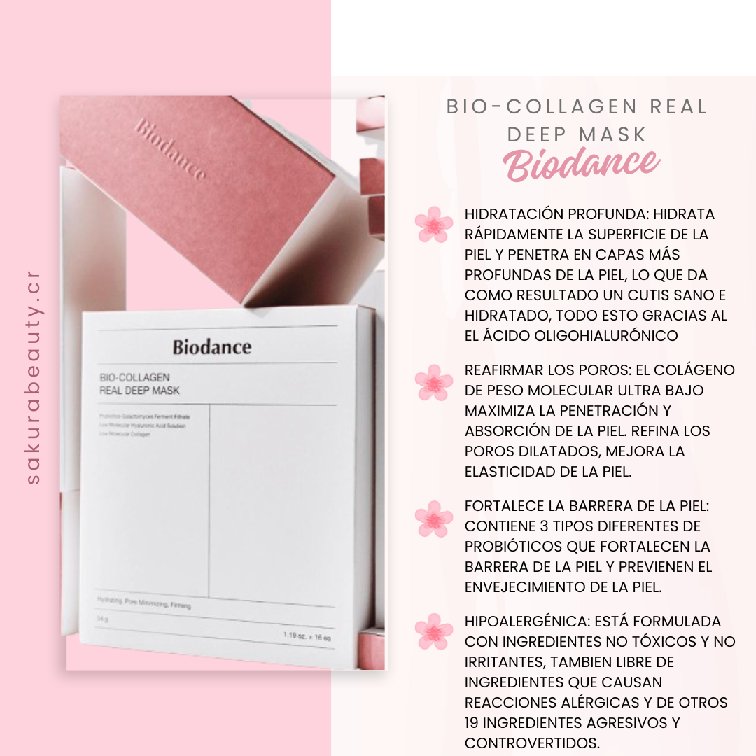 Mascarilla facial Bio-Collagen Real Deep Mask - Biodance