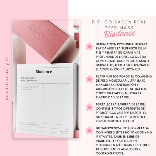 Mascarilla facial Bio-Collagen Real Deep Mask - Biodance