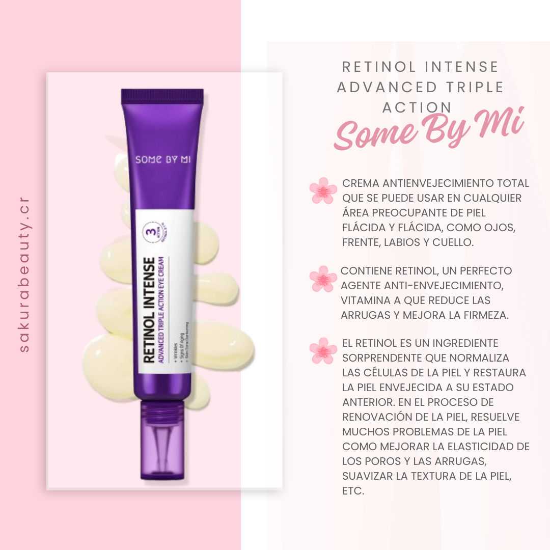 Crema para contorno de ojo Retinol Intense Advanced Triple Action - Some by Mi