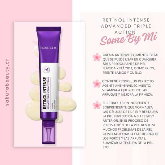 Crema para contorno de ojo Retinol Intense Advanced Triple Action - Some by Mi