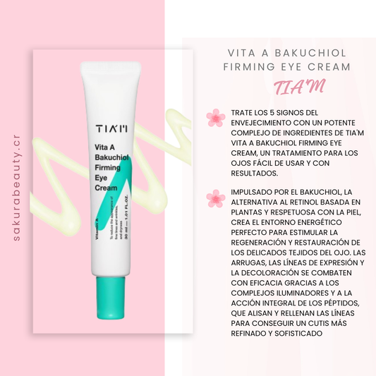 Crema para contorno de ojo Vita A Bakuchiol Firming Eye Cream - Tia’m