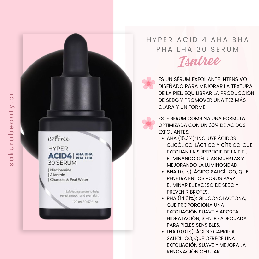 Serum Hyper Acid 4 AHA BHA PHA LHA 30 Serum - Isntree