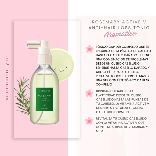 Rosemary Active V Anti-Hair Loss Tonic - Aromatica