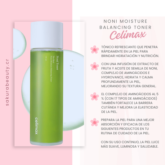 Tónico Noni Moisture Balancing Toner - Celimax