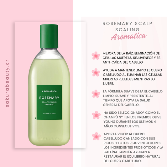 Shampoo Rosemary Scalp Scaling- Aromatica