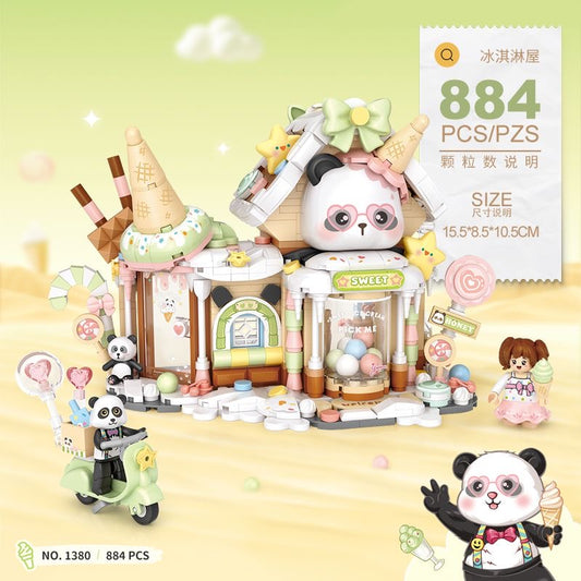 Lego de panda heladería