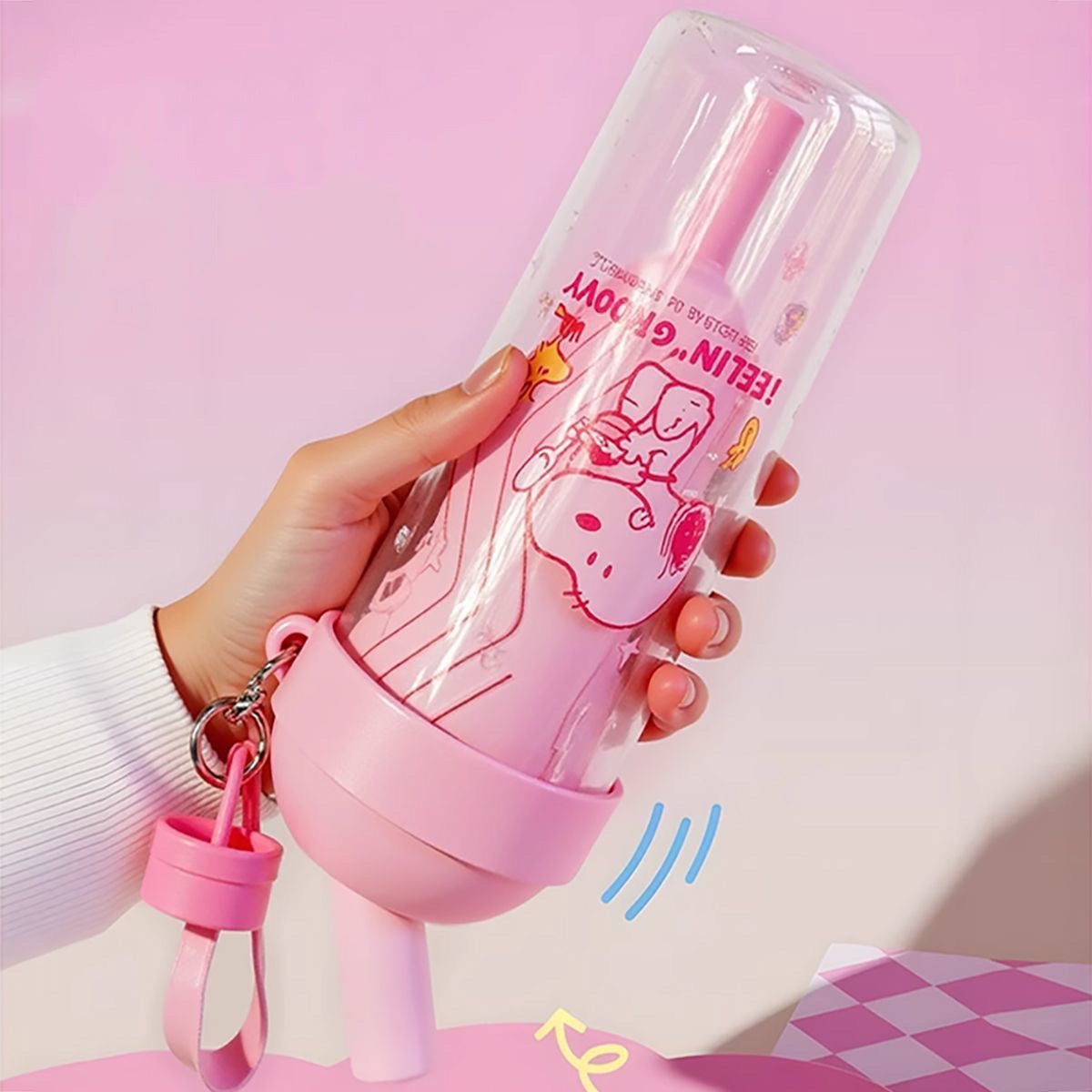 Botella celeste snoopy