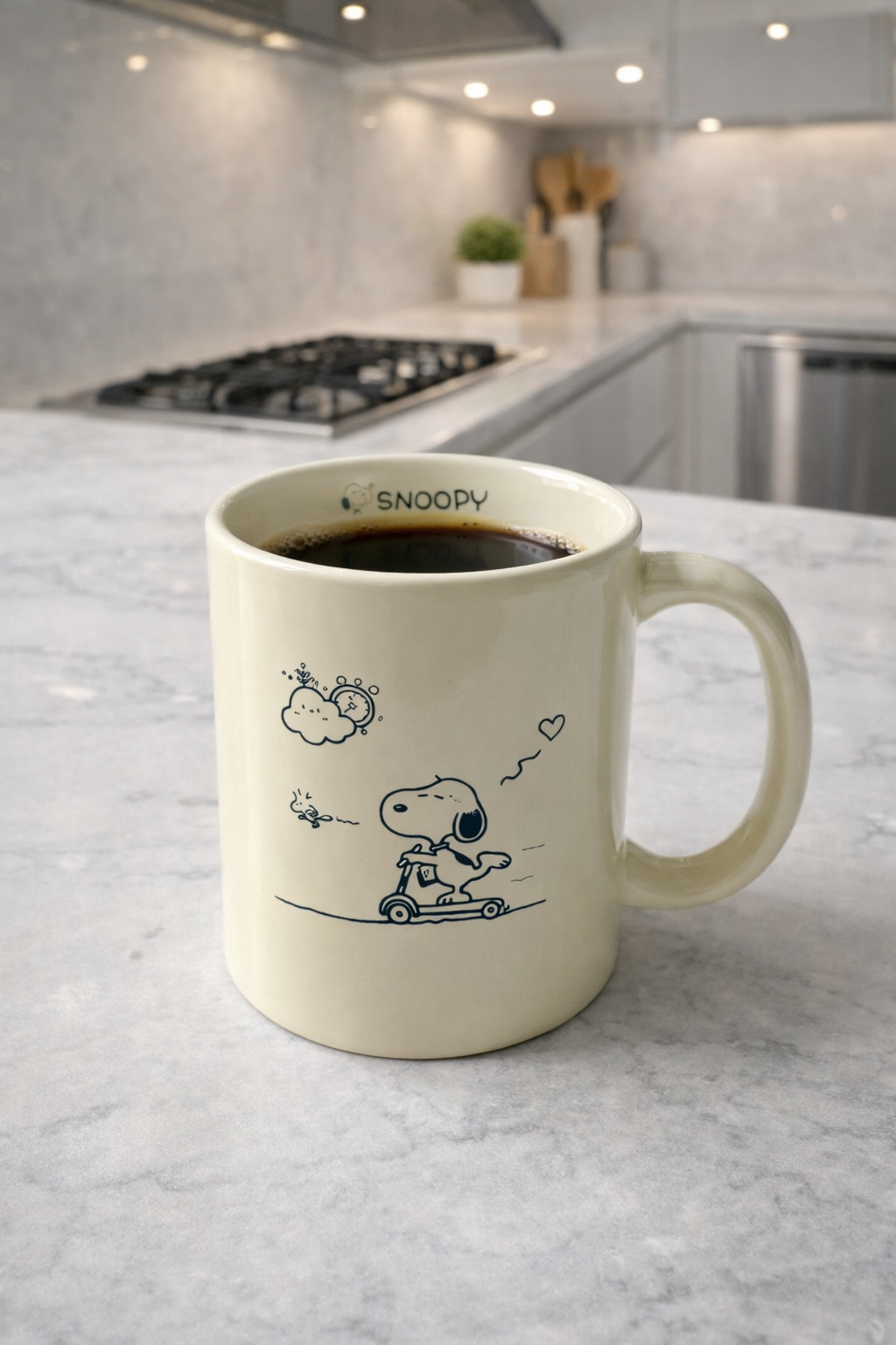 Jarra beige de Snoopy