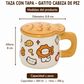 Jarra gato con tapa