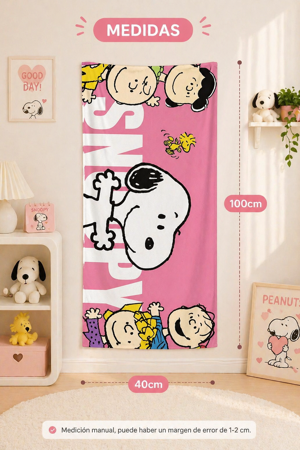 Paños Snoopy microfibra