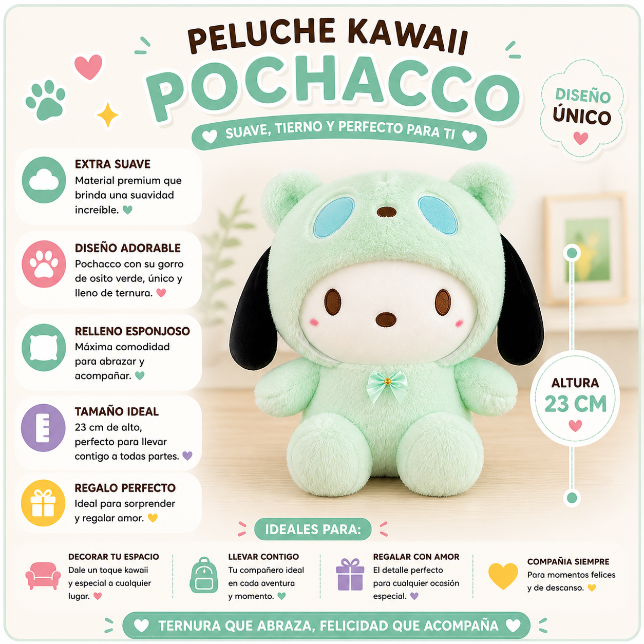 Peluche Pochacco oso peq