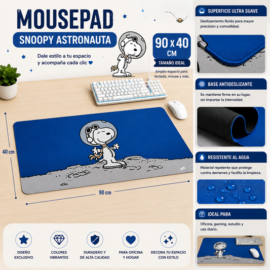 Mousepad XXL Snoopy azul