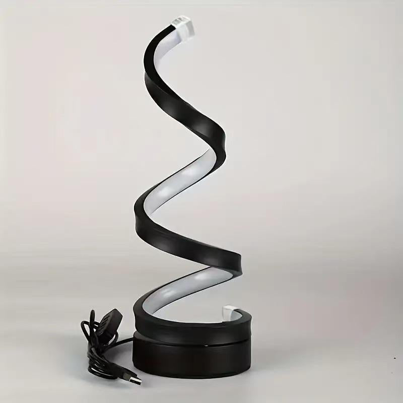 Lámpara led de mesa espiral