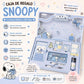 Set de papelería Snoopy Celeste